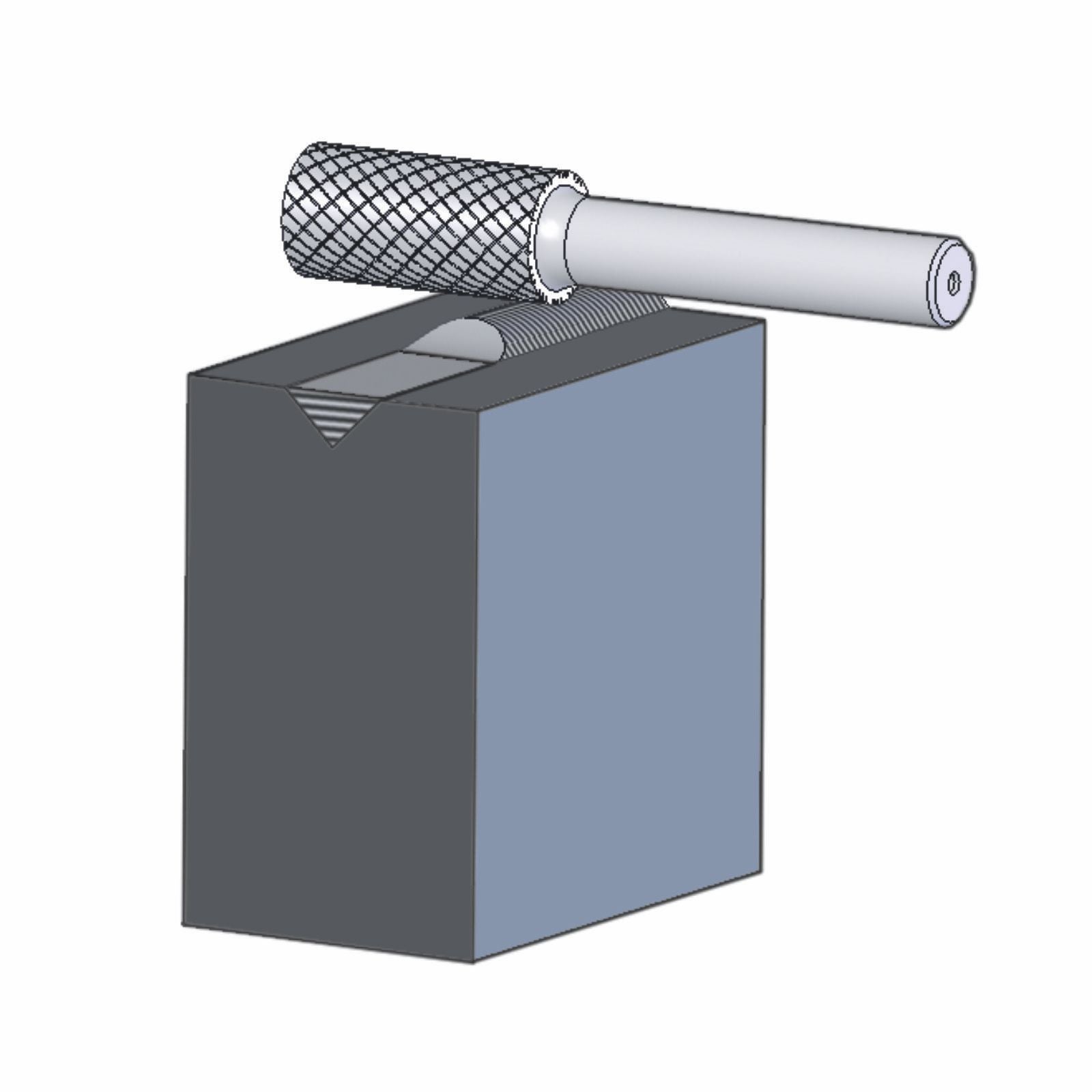 CYLINDRICAL BURR ZYA 6MM SHANK ZYA C3 PLUS