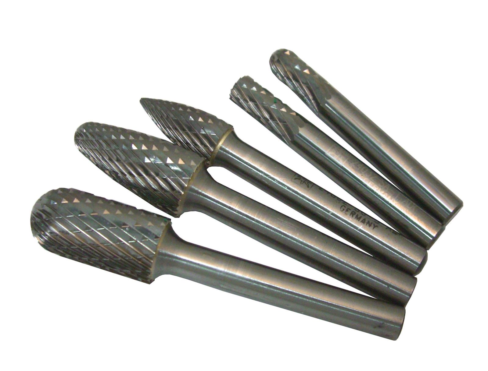 5PC BURR SET 6MM SHANK - TUNGSTEN CARBIDE - GENERAL PURPOSE