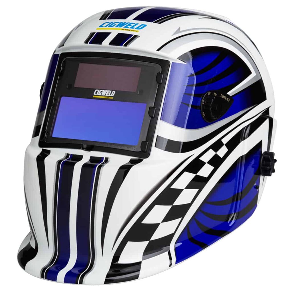 CIGWELD WeldSkill Auto-Darkening Helmet – Racer